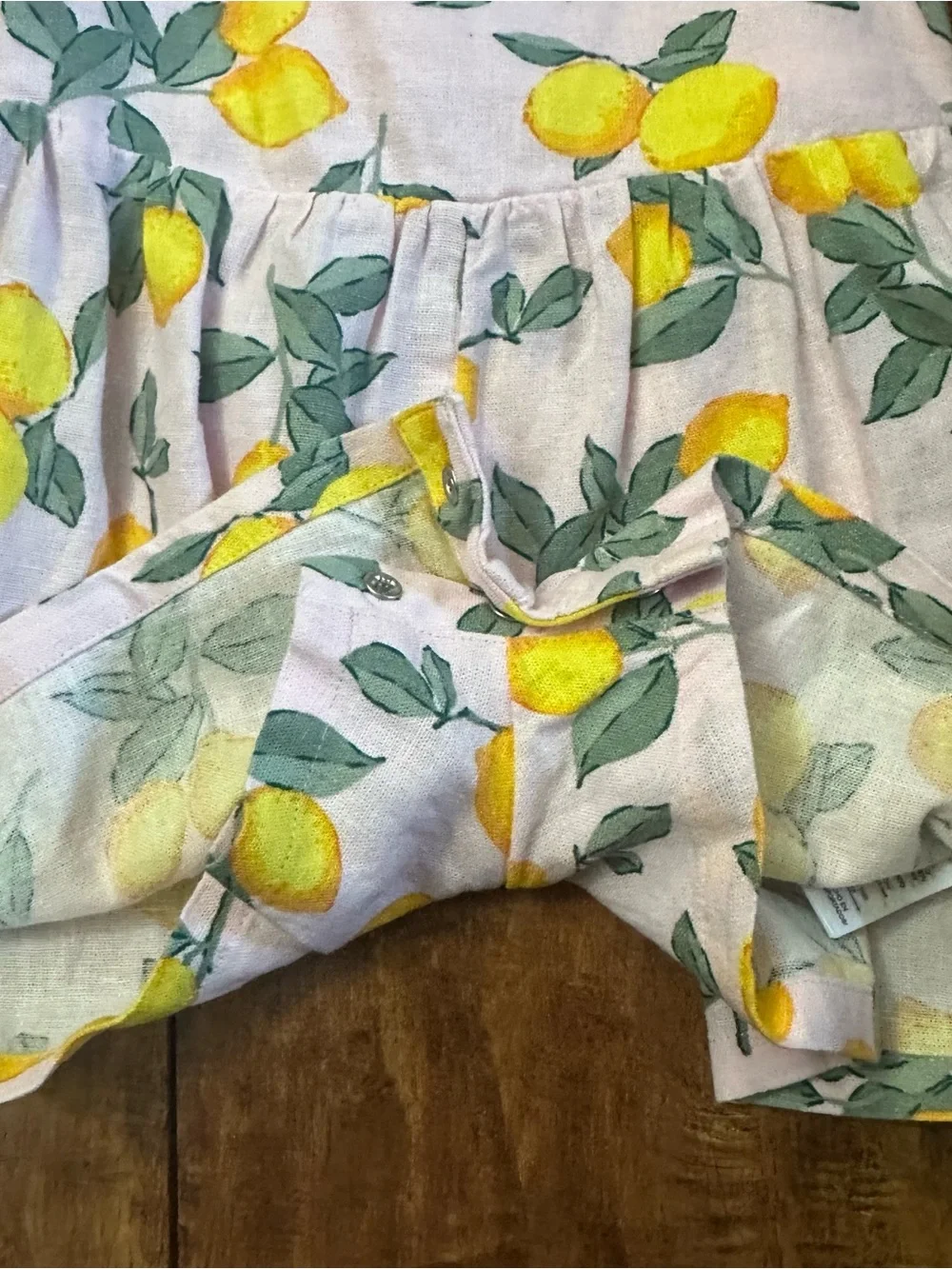 Baby Gap Girls Pink Lemon Print Romper - 3 year - NWT